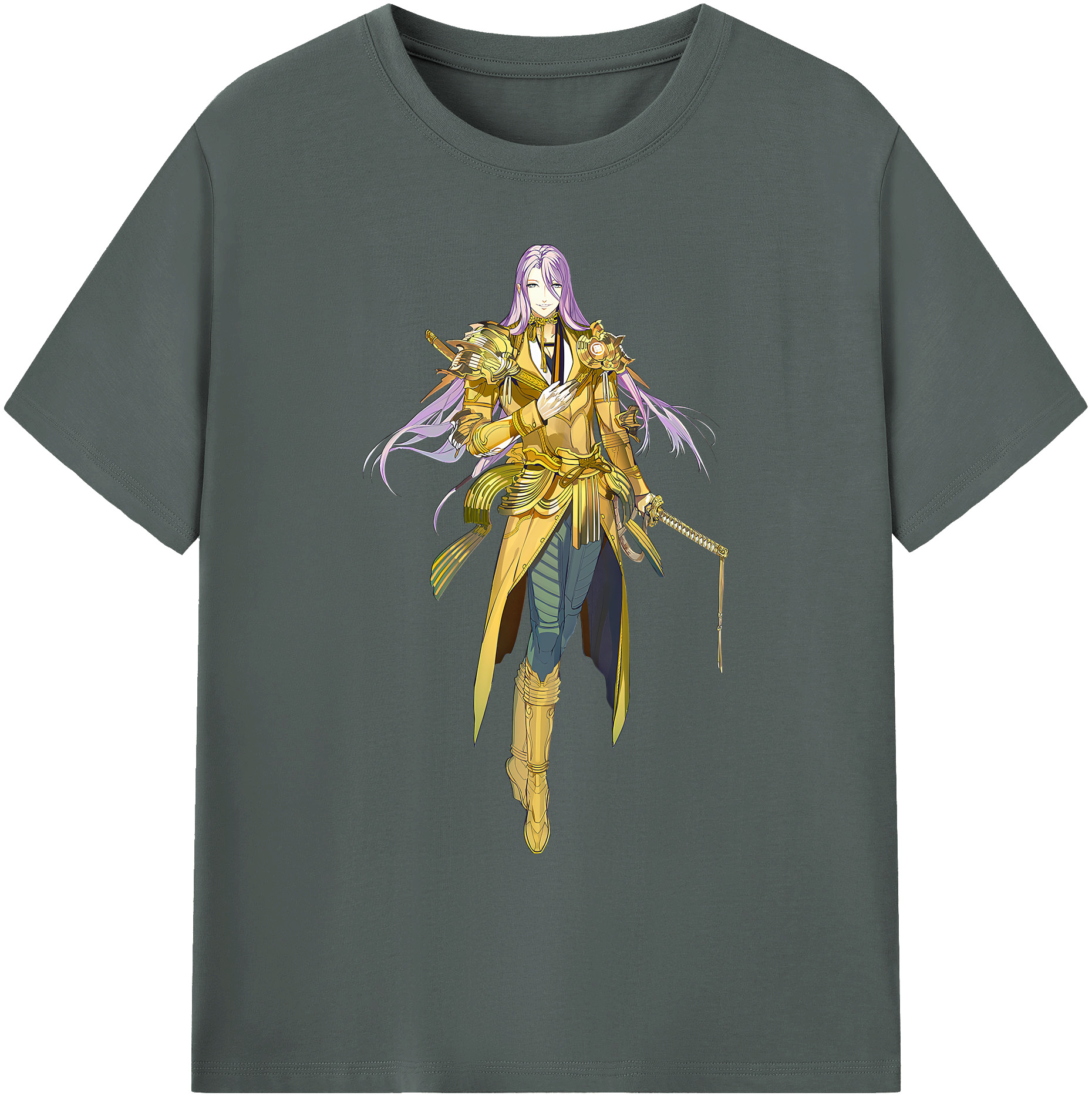 （画像用） 刀剣乱舞 Touken Ranbu 綿100％ メンズ半袖Tシャツ｜肌触りやわらか＆通気性
